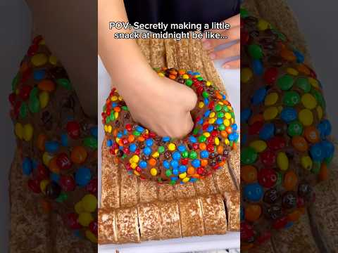 Secretly making a little snack at midnight be like… #food #eating #dessert