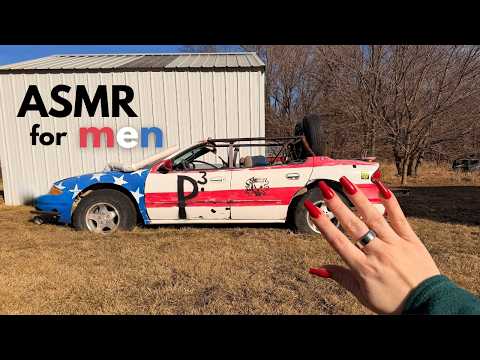 ASMR for men 💪 tapping on this DIY convertible car