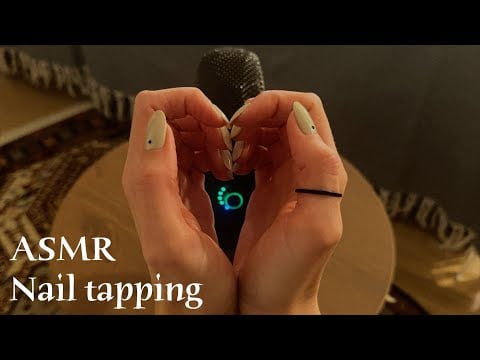 ASMR 🌙 Nail tapping with natural nails - Tippy taps (no talking)