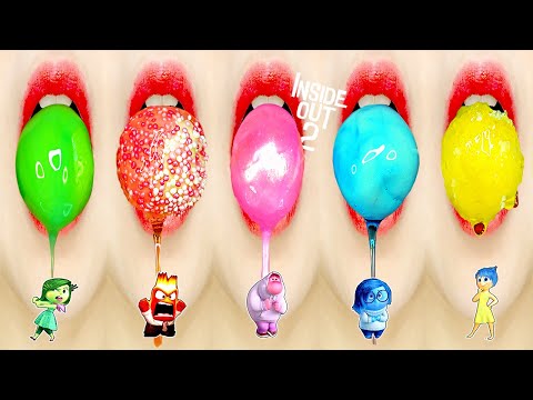 ASMR 인사이드 아웃 꿀 & 젤리 먹방 Inside Out Honey & Jelly Gummy Eating Sounds Mukbang