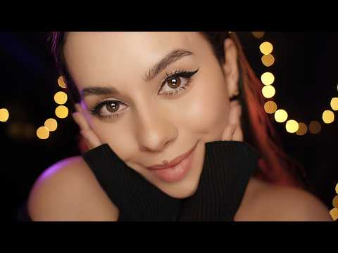 Super Close Eye Contact ASMR 👀 Mouth Sounds & Face Stroking for Deep Sleep