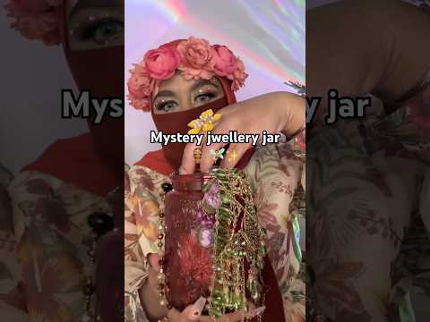 ASMR garden fairy made mystery jwellery jar for you 🧚‍♀️🏺✨ #asmrshorts #mysteryjewelryjar