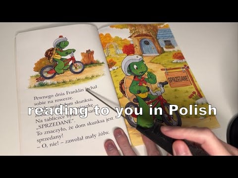 ASMR reading to you in Polish (I'm still learning ok?)