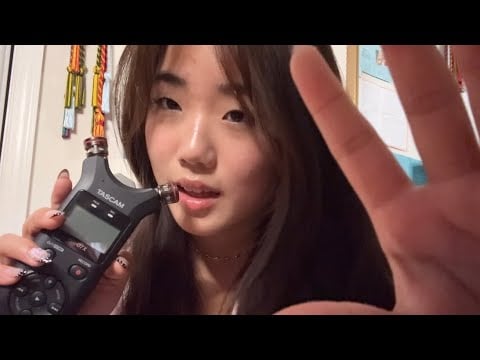 ASMR Cozy Trigger Words on the Tascam !! 