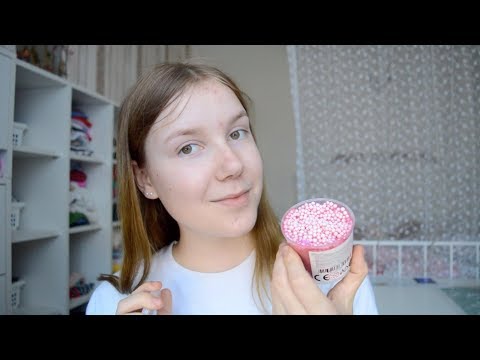 ASMR sticky crunchy slime (+ mic touching)