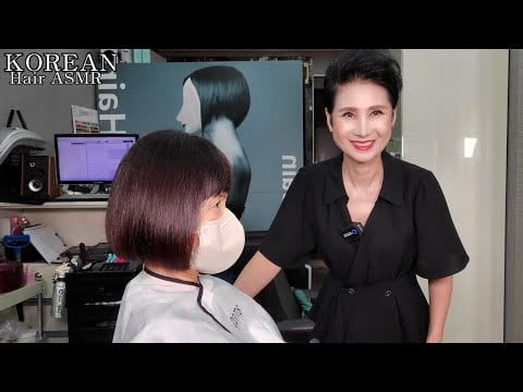 미용실ASMR 시각과청각의 활성화 #뿌리염색 흰머리도 먹으면서 밝게~Korean Hair salon's ASMR activation of vision and hearing