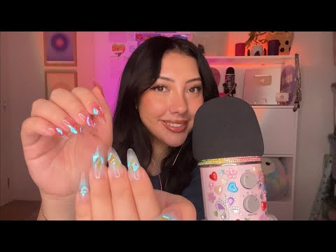 ASMR press on nail application *tingly triggers* 💅✨💗