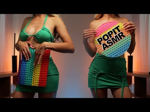 Satisfying giant POP-IT  ASMR with Girlfriend Mia | No Talking no Music