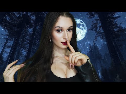 ASMR Girlfriend Comforts You Under the Stars | Relaxing Moonlit Forest Experience for Sleep