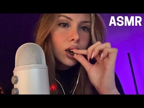 ASMR - trying Asian snacks (close up) 