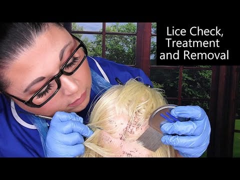 ASMR Lice Check, Treatment and Removal (Lots of Whispering, Gloves, Plastic Apron) Medical Roleplay