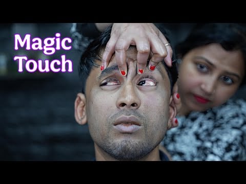 Indian Lady Barber's Headache Relief ASMR Massage : A Symphony of Calm | Tapping & Scratching ASMR