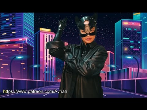 ASMR Cat Burglar | Leather Jacket Sounds