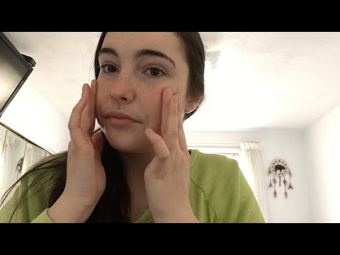 |ASMR| Quick 5 Min Self Care| Oil Face Massage & Affirmations