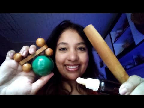 ASMR Massagem nos ombros e nuca na versão rápido (fast and aggressive) mãos, bolinhas, rolo, óleos🍃🌸