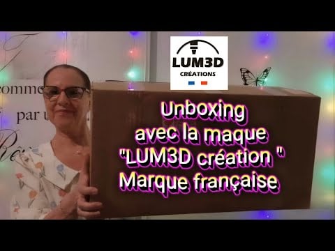 Asmr français: Unboxing 📦 avec la marque " LUM3D création" marque française Eco-responsable.