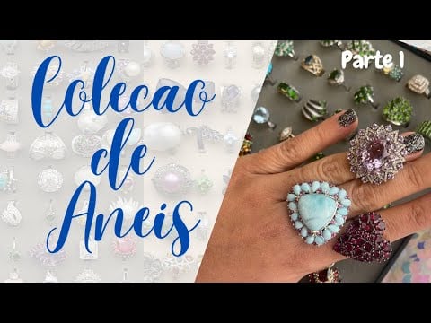 ASMR Coleção de Aneis ❤️ Atualizada ❤️Parte 1 #VozSuave #Joias #Pedras