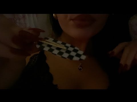 ASMR| PERSONAL ATTENTION, UNINTELL. WHISPERING, WORD REPEATING, HAIR CLIPPING,ETC.