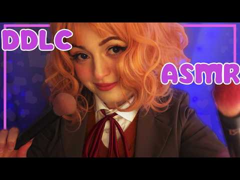 【ASMR】Sayori does your makeup before the festival 🎀 (DDLC) (Rain Ambience)