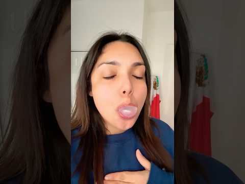 BUBBLE GUM ASMR | blowing bubble gum mouth chewing sounds #bubblegumblowing #bubblegum