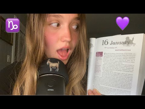 ASMR January 16th Birthday Astrology Reading ( Ear To Ear )