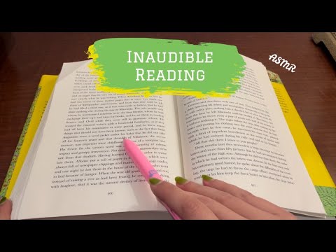 ASMR | Brain-Melting Inaudible Whispering | Up Close & Tingly 🤤| Book Reading