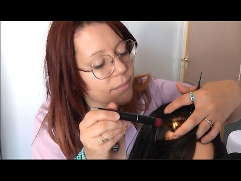 ASMR ROLEPLAY HAIR PLAY SCALP SCRATCHING CUTTING COMBING | PERSONAL ATTENTION | Whispered