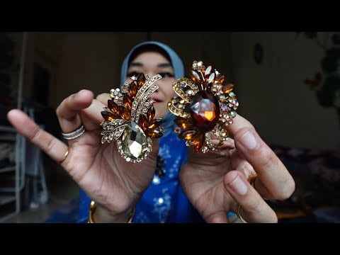 ASMR soft spoken - mom’s new brooches / read your comments and ramble which I do best 😁 (Indonesian)