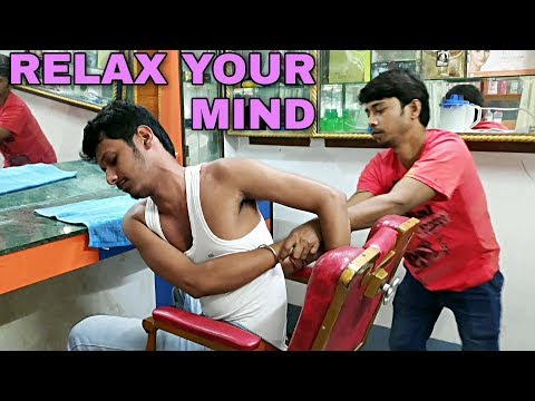 Relax your mind with Indian head and body massage | Neck cracking asmr massage