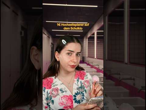 1€ Hochzeitsplaner auf dem Schulklo 💍 #asmr #roleplay #school