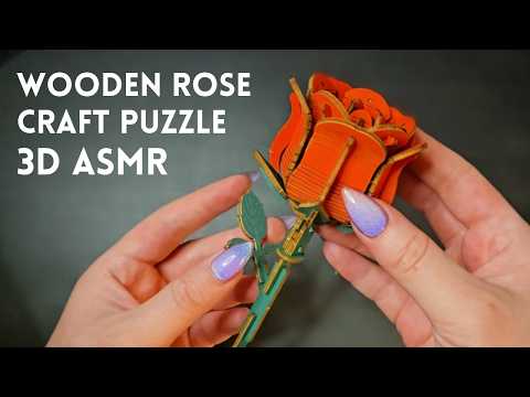 Close Up Crafting ASMR 🌹 Creating a Red Rose With You 🌹 Ear to Ear Soft Spoken