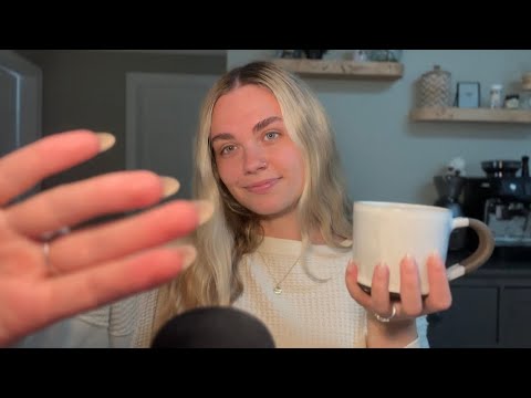 ASMR ☁️ Personal Attention, Hand Movements & Whisper Rambling 🤍