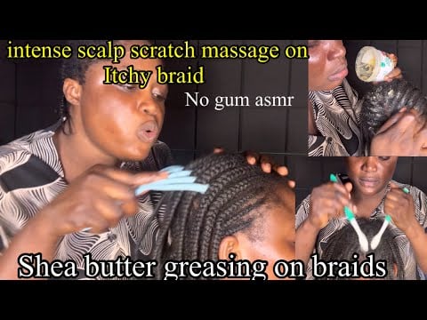 ASMR ✨The Fastest & Intense massage on itchy old braids will put you to good sleep 😴