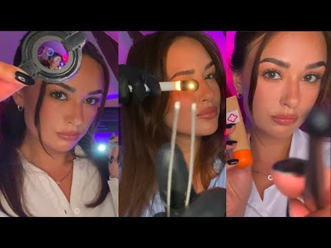 [ASMR] 5-min doctor appointments x3 (eye, ear & skin doctor)