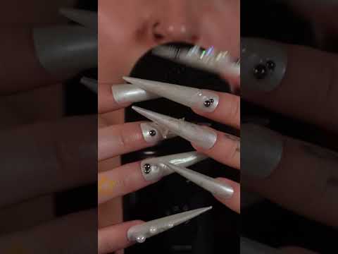 ASMR WITH SUPER EXTRA LONG NAILS #asmrforsleep #asmr #asmrvideo #relax #asmrsounds #sleepaid