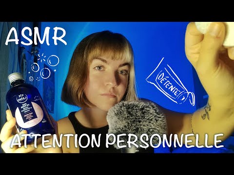 ASMR | Attention Personnelle Pour Que Tu T'endormes (soin du visage, lecture, massage crânien)