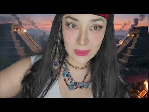 ASMR ✨️🌙 Princesa Azteca Te sana | Limpia Energética  y Ritual  para Dormir ASMR Relajante