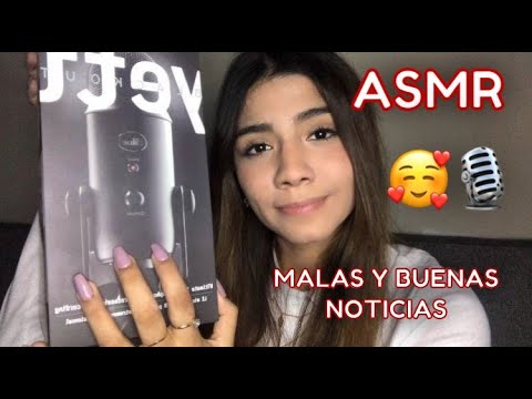 ASMR ESPAÑOL / ABRIENDO mi primer MICRÓFONO / buenas y malas noticias (UNBOXING) ❤️