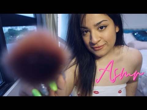 ASMR Sleep In 15 Minutes | Face Brushing | Up-Close Whispers