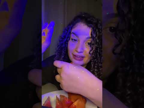 ASMR Mukbang | Comendo Caqui |Sons Relaxantes 💤✨