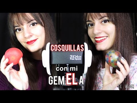 ♡ASMR español♡ COSQUILLAS INTENSAS con mi GemELa!♥