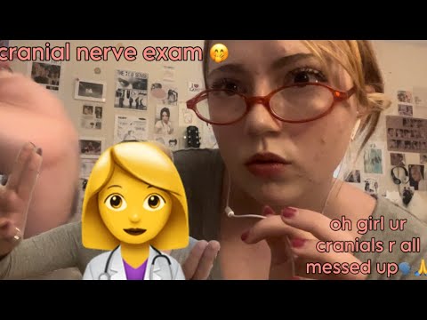 ASMR quick cranial nerve exam rp!- personal attention, light triggers,