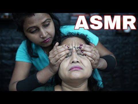 ASMR Head Massage Therapy And Ear Massage | Female Neck Massage For Better Sleep