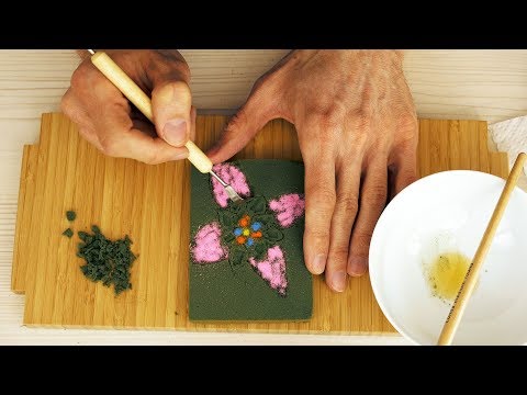 ASMR Floral Foam Carving & Cutting (Strong Sounds - No Talking)