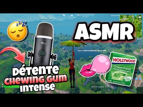 ASMR FRANÇAIS • DÉTENTE ULTIME CHEWING-GUM INTENSE ET BRUITS DE BOUCHES SUR FORTNITE OG 😴💤 (handcam)