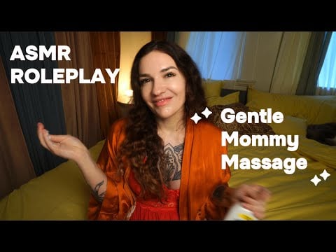 ASMR Massage  Roleplay (F4M) *Wet Lotion Noises* Older Woman