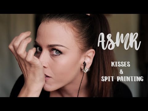 ASMR Spit Painting & Kisses 💋 | Wet Mouth Sounds & Relaxation