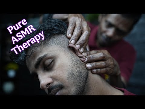 Say Goodbye to Headache : Traditional Indian ASMR Head Massage Therapy By Old School Barber