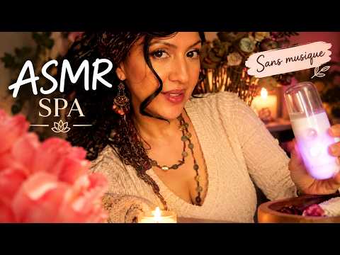 💤 💤 ASMR SPA pour dormir - soins des cheveux , du visage, massage du dos (sans musique)