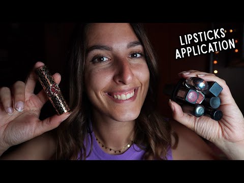 RILASSATI MENTRE PROVO I MIEI ROSSETTI 💖 LIPSTICK APPLICATION 💄 ASMR ITA